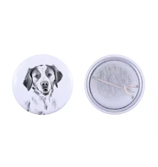 Epagneul Breton - badge avec votre chien, ajoutez votre propre photo, marque Art-Dog