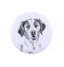 Epagneul Breton - badge avec votre chien, ajoutez votre propre photo, marque Art-Dog