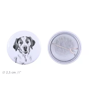 Epagneul Breton - badge avec votre chien, ajoutez votre propre photo, marque Art-Dog