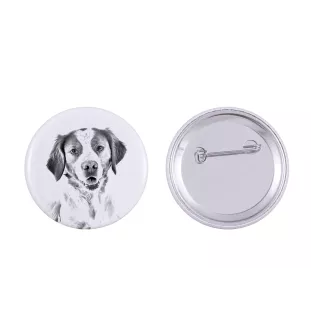 Epagneul Breton - badge avec votre chien, ajoutez votre propre photo, marque Art-Dog