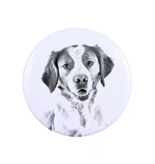 Epagneul Breton - badge avec votre chien, ajoutez votre propre photo, marque Art-Dog
