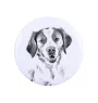 Brittany Spaniel, Brittany Wiegref - pin with your dog, add your own photo, Art-Dog brand