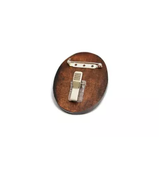 Briard, Berger de Brie II - Dog show brooch, starter number clip, dog pin by Art-Dog