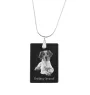 Epagneul Breton - Pendentif en cristal avec chien, collier en argent avec photo, pendentif personnalisé par la marque Art-Dog