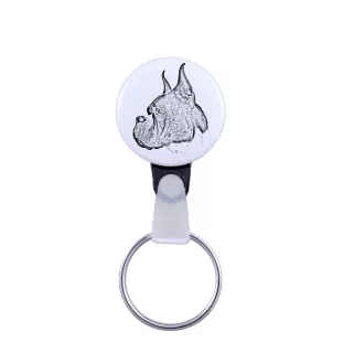 Boxer I - porte-clés avec l'image d'un chien, pendentif avec la propre graphique de la marque Art-Dog
