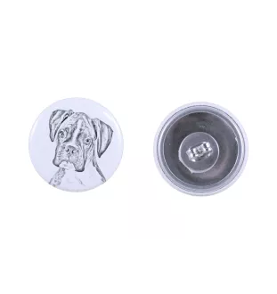 Boxer III - boucles d'oreilles uniques avec un chien, votre animal de compagnie sur un porte-clés, marque propre Art-Dog