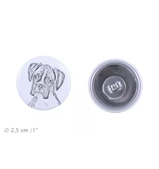 Boxer III - boucles d'oreilles uniques avec un chien, votre animal de compagnie sur un porte-clés, marque propre Art-Dog