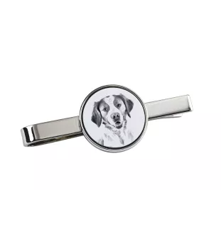 Brittany Spaniel, Brittany Wiegref - tie clip with a dog, personalized tie clip, a unique gift for a man from the Art-Dog brand