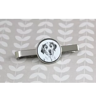 Bretonischer Spaniel, Bretonischer Vorstehhund, Brittany - Krawattenklammer mit Hund, personalisierter Krawattenclip, einzigartiges Geschenk für Männer von der Marke Art-Dog