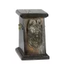Briard, Berger de Brie - urn for dog ashes, elegant urn with a statue, commemorative urn with a bust of a dog by Art-Dog brand