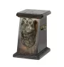Briard, Berger de Brie eine Ascheurne für Hunde, eine elegante Urne mit einer Statue, eine Gedenkurne mit dem Porträt eines Hundes von der Marke Art-Dog