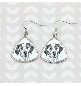 Epagneul Breton - boucles d'oreilles avec chien, boucles d'oreilles pendantes avec photo, bijoux personnalisés avec impression de la marque Art-Dog