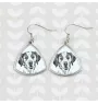 Epagneul Breton - boucles d'oreilles avec chien, boucles d'oreilles pendantes avec photo, bijoux personnalisés avec impression de la marque Art-Dog