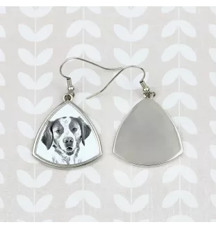 Brittany Spaniel, Brittany Wiegref - dog earrings, hanging earrings with a picture, personalized jewelry with Art-Dog brand print