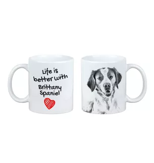 Epagneul Breton - tasse avec chien, tasse avec photo, cadeau personnalisé de la marque Art-Dog