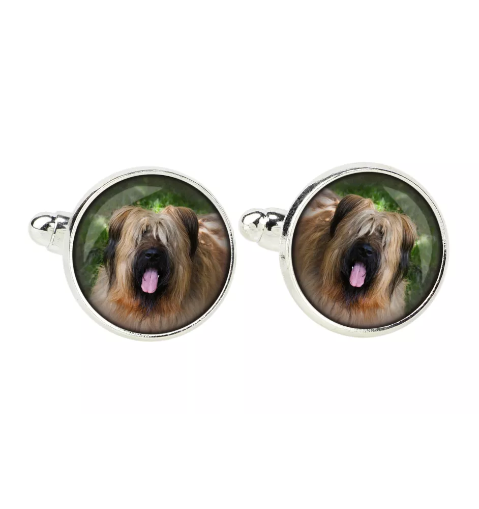 Berger de Brie, Briard - boutons de manchette, décoration de chemise, pendentif de chemise de la marque Art-Dog