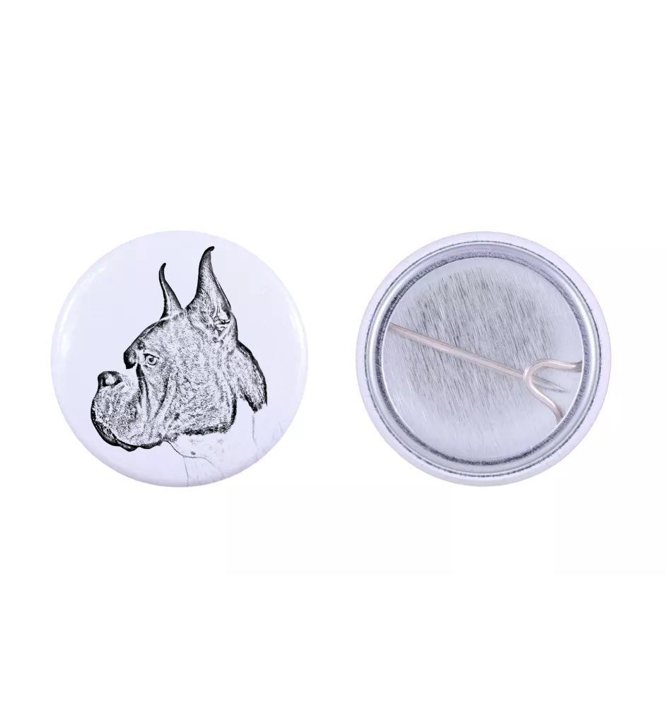 Boxer I - badge avec votre chien, ajoutez votre propre photo, marque Art-Dog
