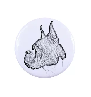 Bokser przypinka z psem mała Art-Dog