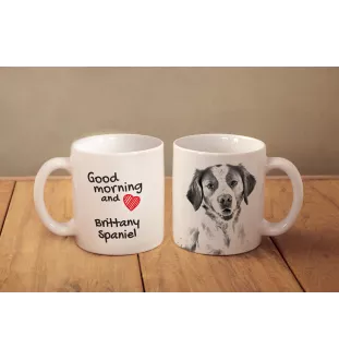 Epagneul Breton - tasse avec chien, tasse avec photo, cadeau personnalisé de la marque Art-Dog