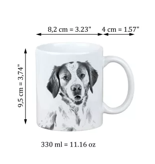 Brittany Spaniel kubek z psem Makes me happy Art-Dog