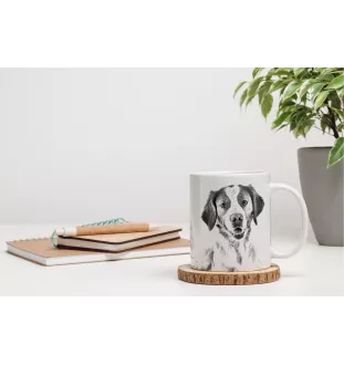 Bretonischer Spaniel, Bretonischer Vorstehhund, Brittany - Tasse mit Hund, fröhliche Tasse für Hundeliebhaber, personalisiertes Geschenk der Marke Art-Dog
