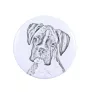 Boxer, German Boxer III - pin with your dog, add your own photo, Art-Dog brand