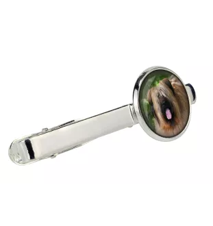 Briard, Berger de Brie - tie clip in a box, stylish tie, personalized jewelry from the Art-Dog brand