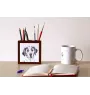 Brittany Spaniel, Brittany Wiegref - pen holder with a dog, desk organizer with a print, personalized desk decoration from the Art-Dog brand.