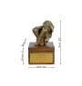 Boxer II - urne pour les cendres du chien avec une statuette, petite urne pour chien, urne personnalisée avec le buste du chien de la marque Art-Dog