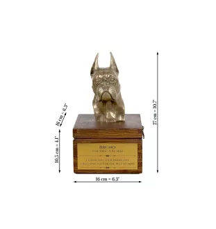 Bokser urna na skrzynce brązowa Art-Dog