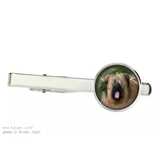 Berger de Brie, Briard - Boutons de manchette et cravate avec votre photo, accessoire de costume, bijoux pour hommes de la marque Art-Dog.