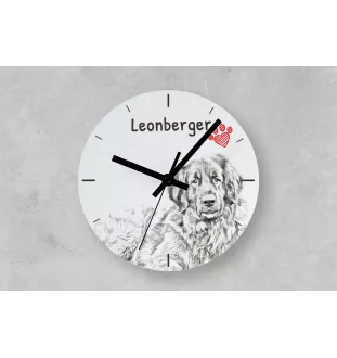 Brittany Spaniel, Brittany Wiegref - wall clock with a dog, shelf clock with a print, personalized home decoration from the Art-Dog brand