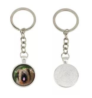 Briard, Berger de Brie - keychain in a box, own photo, keychain pendant from Art-Dog brand