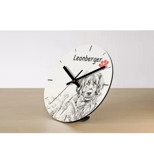 Brittany Spaniel, Brittany Wiegref - wall clock with a dog, shelf clock with a print, personalized home decoration from the Art-Dog brand