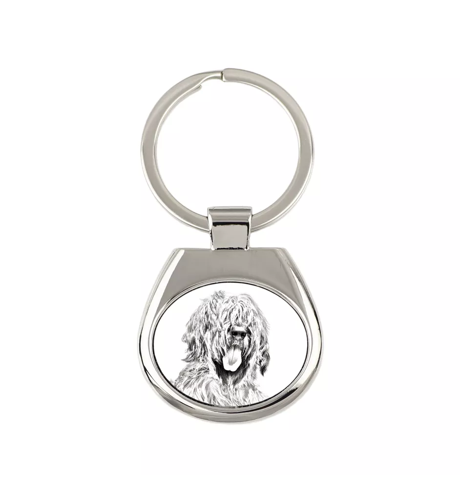 Briard, Berger de Brie - Schlüsselanhänger mit Hund, Anhänger mit Aufdruck, personalisierter Anhänger der Marke Art-Dog