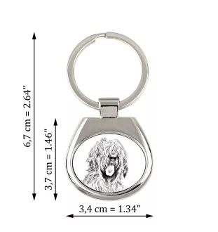 Briard, Berger de Brie - keychain with a dog, keychain with a print, personalized pendant from the Art-Dog brand