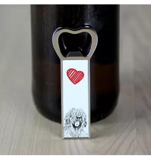 Briard, Berger de Brie - bottle opener with a dog, personalized fridge opener, unique gift for a man by Art-Dog brand