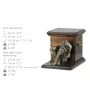 Boxer, German Boxer II - urn for dog ashes with a statuette, elegant urn for a dog, unique urn with a bust of a dog by Art-Dog brand