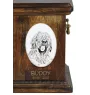 Briard, Berger de Brie - commemorative plaque with a photo of a dog, tombstone with a print, personalized oval plaque from the Art-Dog brand