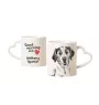 Bretonischer Spaniel, Bretonischer Vorstehhund, Brittany - Tasse mit Hund, entzückende Tasse mit herzförmigem Henkel, universelles Geschenk der Marke Art-Dog
