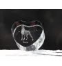 Boxer III - une photo de chien dans un cristal, un cœur en cristal, un cadre photo exceptionnel de la marque Art-Dog