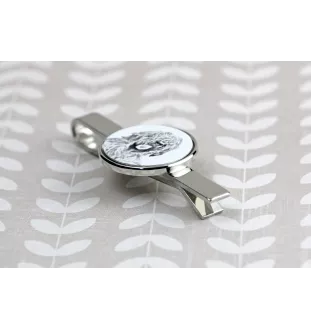 Briard, Berger de Brie - tie clip with a dog, personalized tie clip, a unique gift for a man from the Art-Dog brand