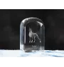 Boxer III - un cube de cristal avec une photo, une photo de chien dans le cristal, un presse-papiers cubique de la marque Art-Dog