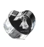 Brittany Spaniel, Brittany Wiegref - a photo of a dog in crystal, crystal heart, unique photo frame from the Art-Dog brand