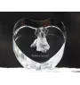 Brittany Spaniel, Brittany Wiegref - a photo of a dog in crystal, crystal heart, unique photo frame from the Art-Dog brand