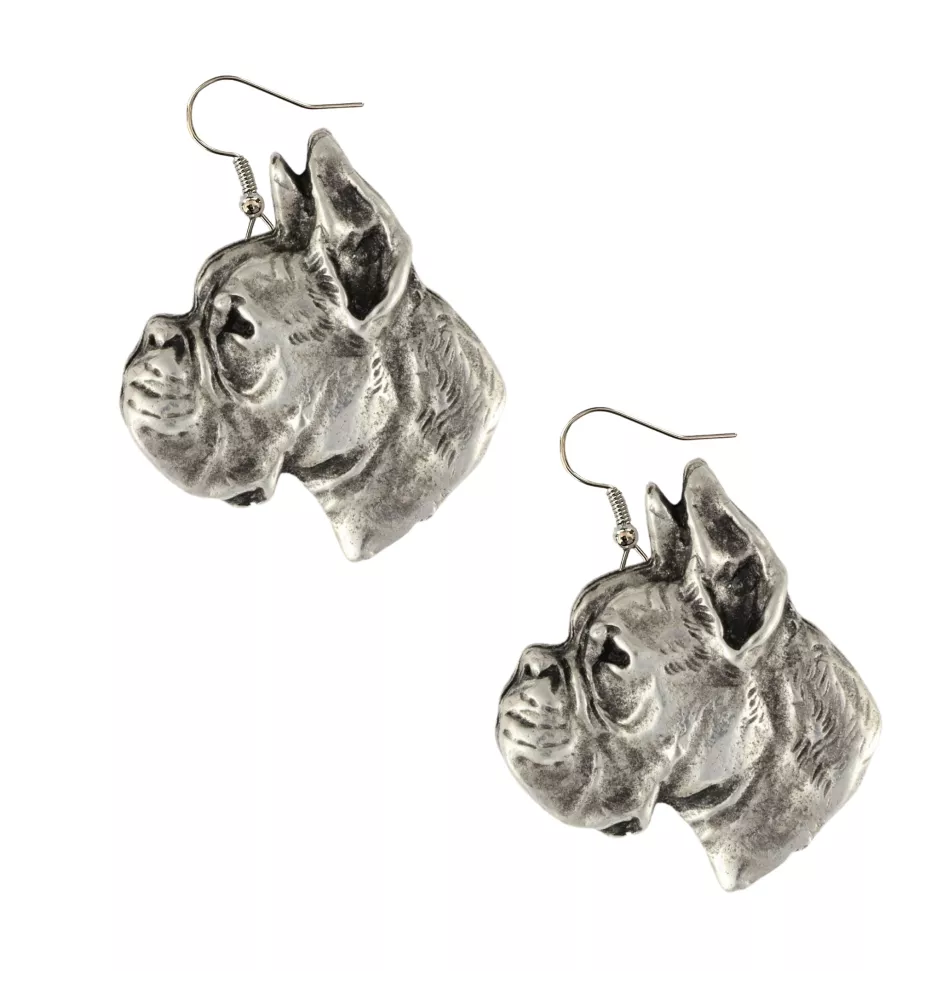 Boxer, Deutscher Boxer I - Hängende Ohrringe mit Hunden, entzückender Schmuck für Hunde-Mama, Geschenk für Mädchen von der Marke Art-Dog