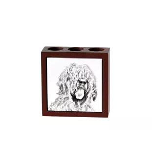 Berger de Brie, Briard - porte-stylo avec chien, organiseur de bureau avec impression, décoration de bureau personnalisée de la marque Art-Dog