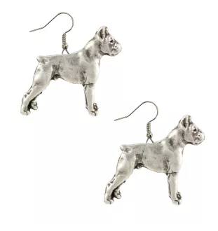 Boxer, Deutscher Boxer II - Hängende Ohrringe mit Hunden, entzückender Schmuck für Hunde-Mama, Geschenk für Mädchen von der Marke Art-Dog
