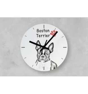 Briard, Berger de Brie - wall clock with a dog, shelf clock with a print, personalized home decoration from the Art-Dog brand