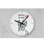 Briard, Berger de Brie - wall clock with a dog, shelf clock with a print, personalized home decoration from the Art-Dog brand